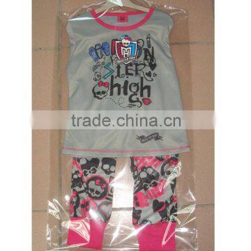 Kids Loungewear Baby Pajamas Long Sleeve Children Sleepwear Monster High Emb Sleeping Wear photo-4