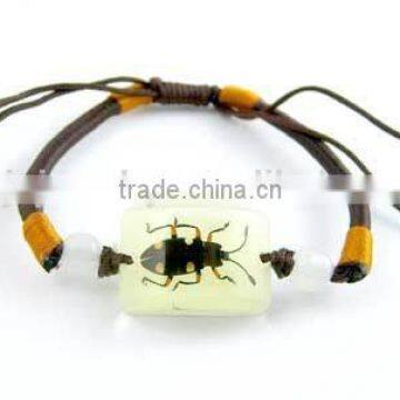 New Trendy India Style Wax String Bracelet With Resin Animal Charm photo-6