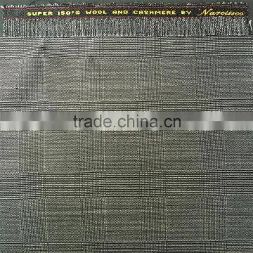 Italia Fashion Sharkskin and Check Designs Wool Fabric