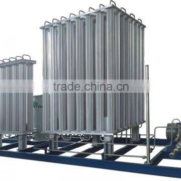 500-5000N CBM/h filling capacity mobile L-CNG high pressure gas Filling skid mounted