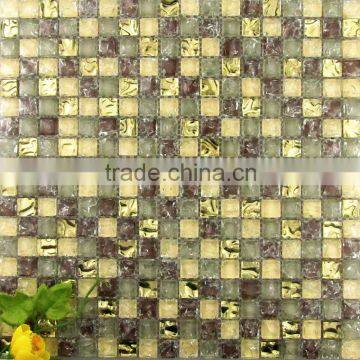 glass mosaic tile, glass mosaic, crystal mosaic mixed for covering wall well decoration