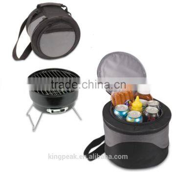 2015 Best Selling FOLDING BBQ BARBECUE GRILL /LIGHT PORTABLE CHARCOAL FOR TRAVEL PICNIC WITH TOOLS (BBQ GRILL WITH COOLER BAG)