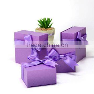 Custom Handmade Purple Cardboard Jewelry Box Bracelet photo-2