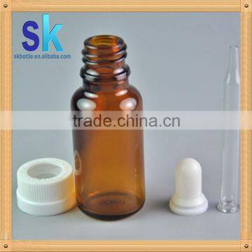 glass essential oil bottle with child safety cap 30ml glass cosmetic bottle amber glass dropper bottle