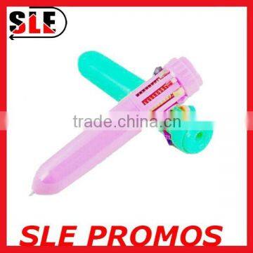 mixed Color 6 in 1 color Plastic ball pen