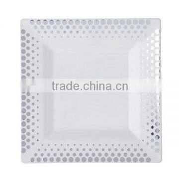 8'' Disposable Hot Dots Silver/Gold Plate photo-2