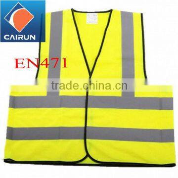 yellow reflective vest with high-visibility