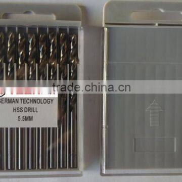 German Thchnology 5.5mm 4241HSS Twist Drill For Metal Working From WenZhou City