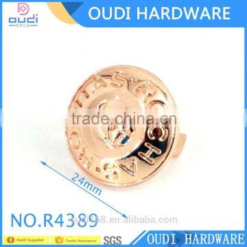 2016 Rose Gold Metal Badge Bag Hardware Painting Logo Plate for Leather Metal Logo Label photo-2