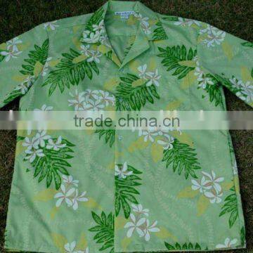 100% cotton brand hawaiian shirt