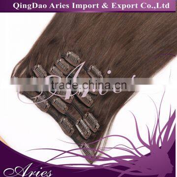 24" Curly Dark Brown Full Head Hairpiece Clip in Hair Extensions 8 Piece 18 Clips New Products Unique Stylish