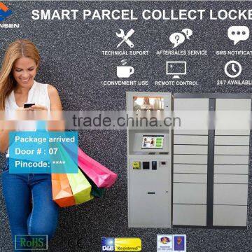 keyless electronic selectable locker with remote control