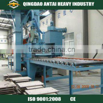 shot blasting machine for cleaning steel plaste and profile steel