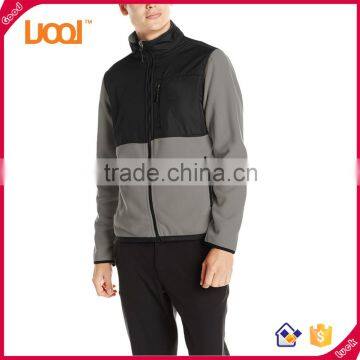 Mens high quality mock neck jackets zip up custom sports polar fleece jacket