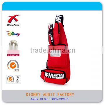 XF 2015 polyester fabric shoulder bag man with long strip bag