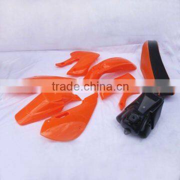 China top KLX110 orange plastic dirt bike fairing kits