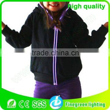 high quality DIY el wire clothing, el wire jacket