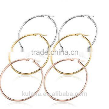 60 mm Stainless Steel Earring Hoop dubai gold jewelry earring