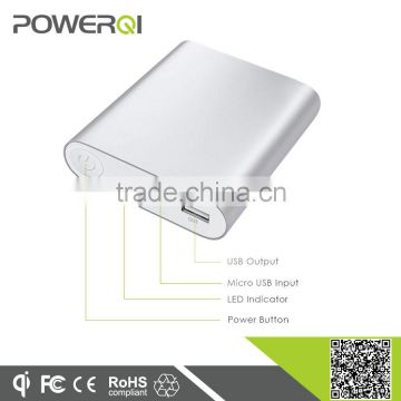 New Arrival silver fast charger power bank 10000mah for OPPO N3,R5,R7,for Moto X Pro