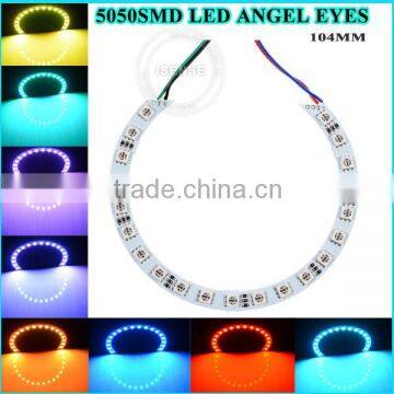 12v Halo Switch 5050 Smd Led Angel Eyes Semi Circle White Pcb, Led Angel Eyes Color Change Bulbs
