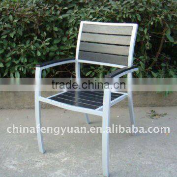 FY-001WX Aluminum Resinwood garden dining chair