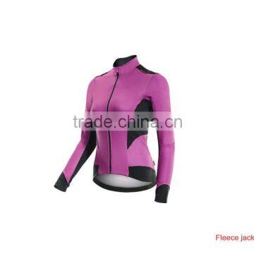 custom womans mountaion biking fleece jacket