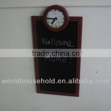 Chalk Board With Clock