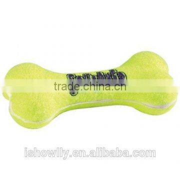 Dog Toy Tennis Balls Run Fetch Throw Play chew bone shape interactive