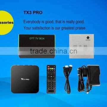 Portable Mini pc tv Box TX3 PRO Android 6.0 Amlogic S905X Quad Core 64Bit CPU VP9 HDR 4K KODI H.265