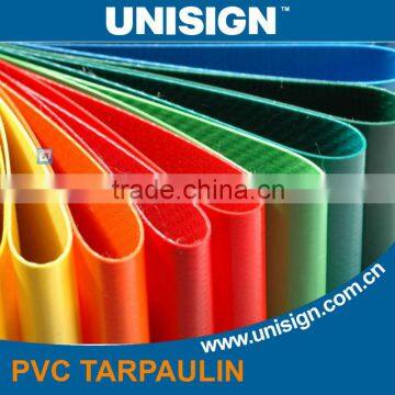 Flexible PVC coated tarpaulin fabric