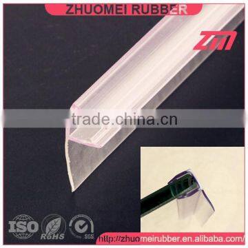 F shape plastic glass door seal