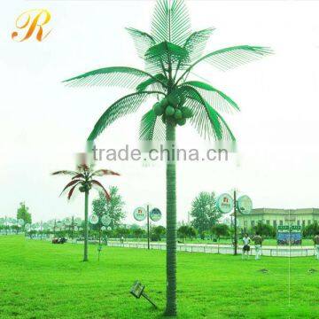 Illuminated palm tree wedding decorations