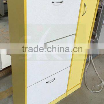 2016 hot sales folded shoe cabinet with drawer