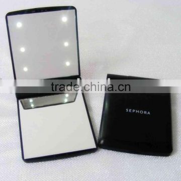 square shape cosmetic mirror with led light