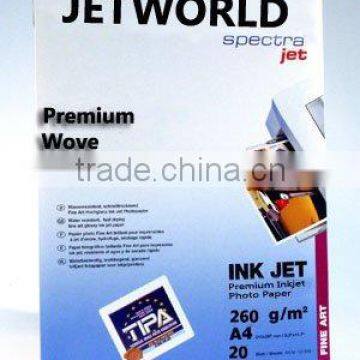 Professional Premium Wove Inkjet Photo Paper printing paper (RC base)