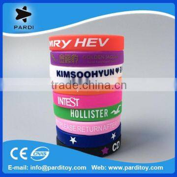 Custom silicon bracelet rubber band bracelet