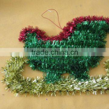 36x23cm PET Classic Snow Sled Christmas Hanging Decoration photo-2