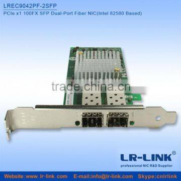 LREC9042PF-2SFP PCIe x1 100FX Dual SFP Port Fiber NIC (Intel 82580 Based) Unique Modle in the World photo-2