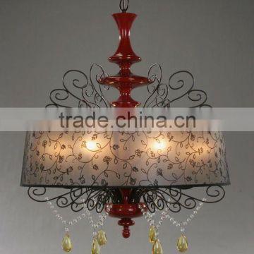 2015 Hotel bedroom chandelier lamp/light of decorative with CE