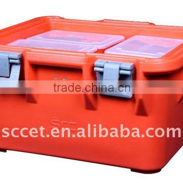 Food grade LLDPE, Top loading insulated food carrier