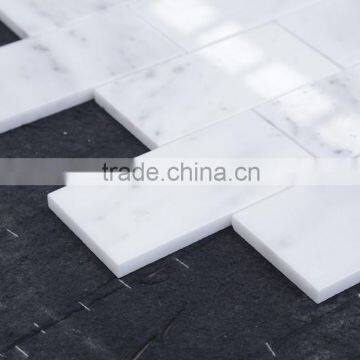 century design polished white brick mosaic tile for batthroom