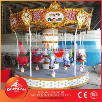 popular! luxury animal mini carousel rides for sale with LED lights