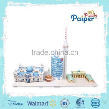 World famous building 3d puzzle architectural model building