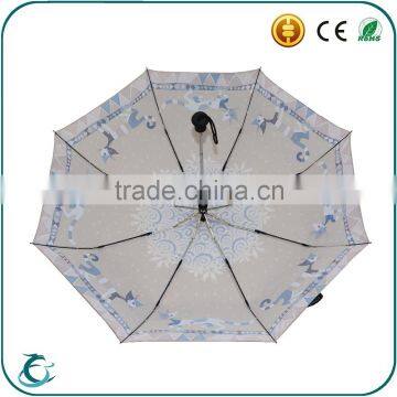 21 Inch Auto Open Manual Close New Design Folding Rian Umbrella photo-6