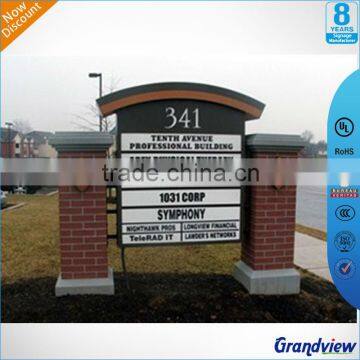Outdoor Illuminated Monument Pylon Sign photo-4