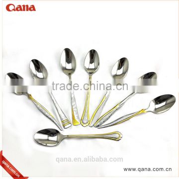 wholesale Gold plated flatware / stainless steel gold plating flatware