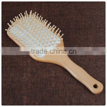 Hot sale heathly wooden custom hair brush large square paddle brush wholesale