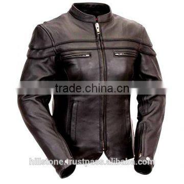 Ladies fashion LEATHER MOTORBIKE JACKETS