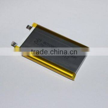 805080 polymer battery 4000mah 3.7V lithium ion battery