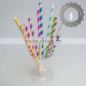 colorful dot Paper drinking Straws paper straw